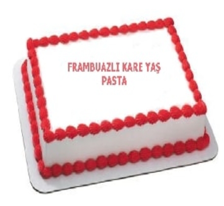 15 Kişilik Frambuazlı Yaş Pasta pasta