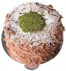 6-9 Kişilik Çikolatalı Fıstıklı Premium Yaş Pasta pasta