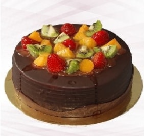 6-9 Kişilik Zengin Tatlı Karışık Meyveli Çikolatalı Tat pasta