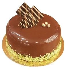 Taze ve Lezzetli 2-3 Kişilik Sade Çikolatalı Yaş Pasta pasta