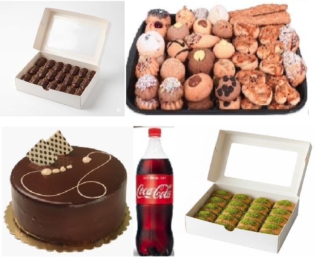 Tüm Lezzetler Bir Arada 5'li Fıstıklı Menü pasta